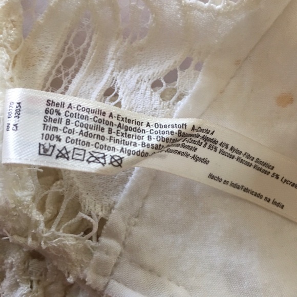 Free People One Adella white bralette - EBay - Picture 9 of 15